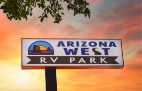 Arizona West RV Park Sign